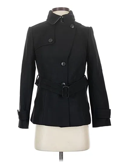 Banana Republic Wool Coat In Black