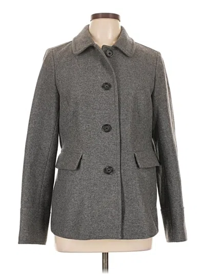 Pre-owned Banana Republic Wool Coat In Gray