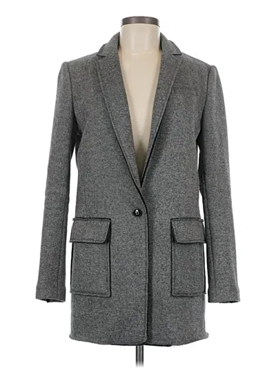 Pre-owned Banana Republic Wool Coat In Gray