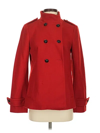 Pre-owned Banana Republic Wool Coat In Red