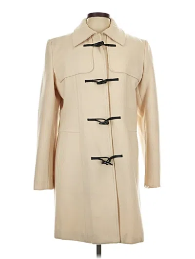 Pre-owned Banana Republic Wool Coat In White