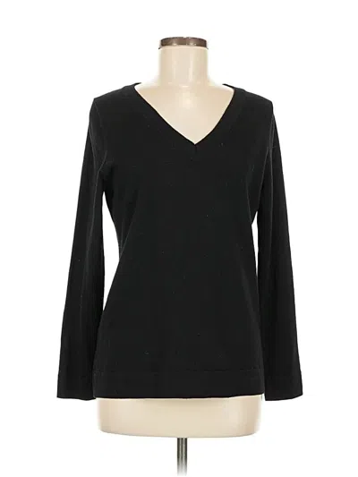 Pre-owned Banana Republic Wool Pullover Sweater In Black