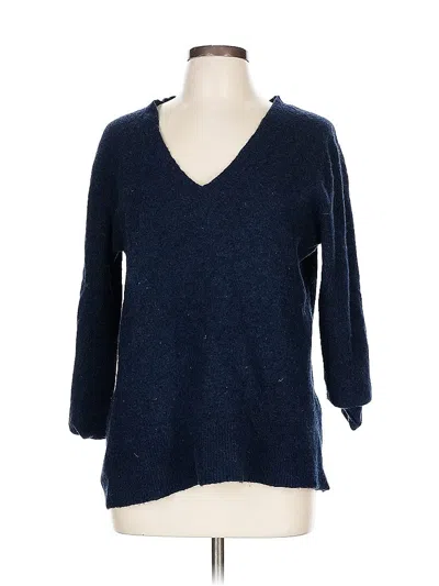 Pre-owned Banana Republic Wool Pullover Sweater In Blue