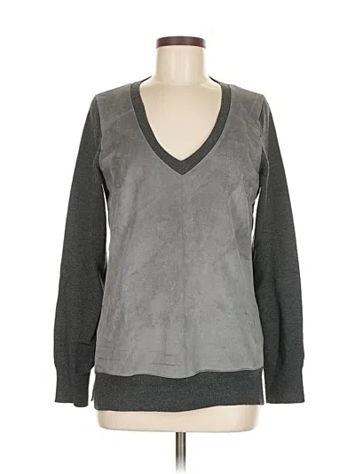 Pre-owned Banana Republic Wool Pullover Sweater In Gray