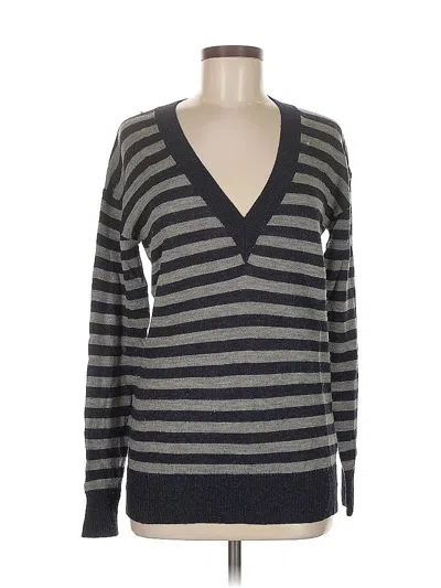 Pre-owned Banana Republic Wool Pullover Sweater In Gray