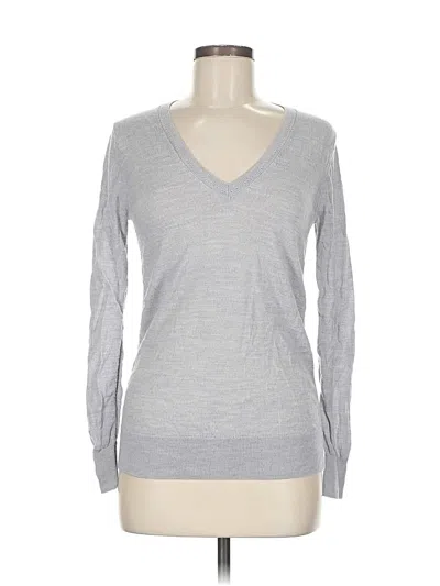 Pre-owned Banana Republic Wool Pullover Sweater In Gray