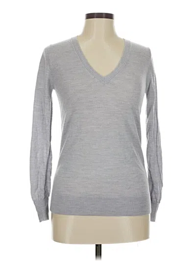 Pre-owned Banana Republic Wool Pullover Sweater In Gray
