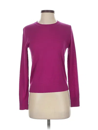Pre-owned Banana Republic Wool Pullover Sweater In Purple