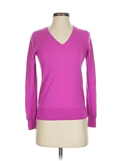 Pre-owned Banana Republic Wool Pullover Sweater In Purple