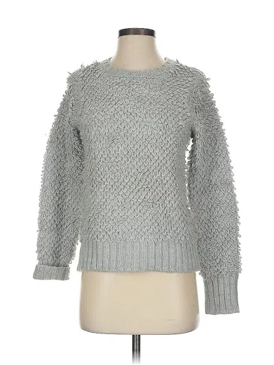 Pre-owned Banana Republic Wool Pullover Sweater In Silver