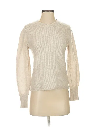 Pre-owned Banana Republic Wool Pullover Sweater In White