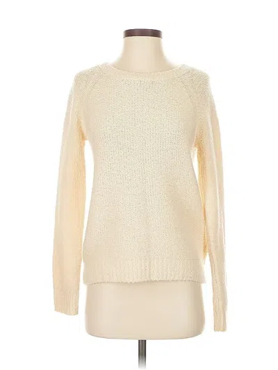 Pre-owned Banana Republic Wool Pullover Sweater In White