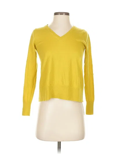 Pre-owned Banana Republic Wool Pullover Sweater In Yellow