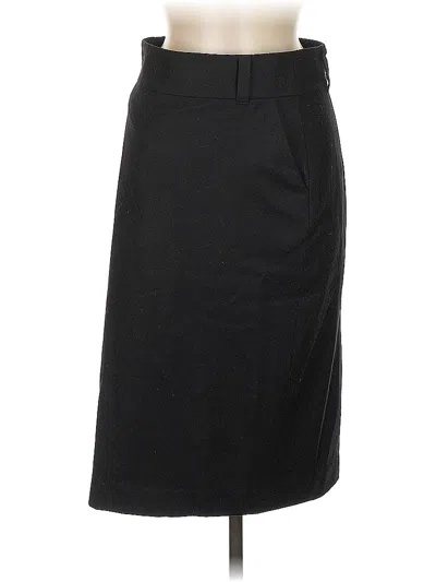 Pre-owned Banana Republic Wool Skirt In Black