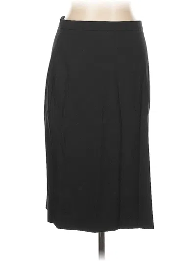 Pre-owned Banana Republic Wool Skirt In Black