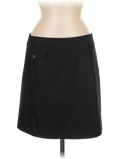 Pre-owned Banana Republic Wool Skirt In Black