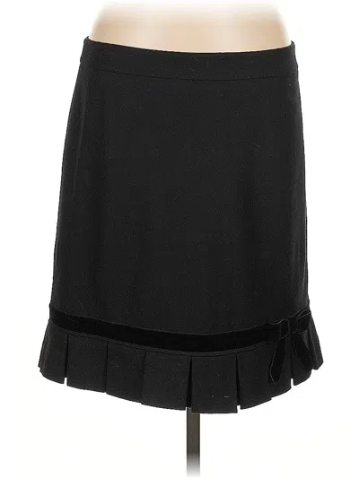 Pre-owned Banana Republic Wool Skirt In Black