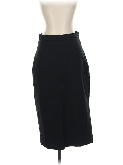 Pre-owned Banana Republic Wool Skirt In Black