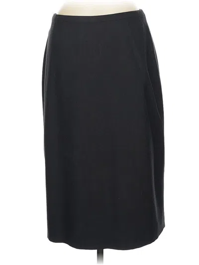Pre-owned Banana Republic Wool Skirt In Black