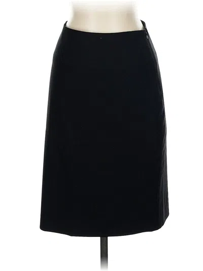 Pre-owned Banana Republic Wool Skirt In Black