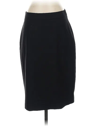 Pre-owned Banana Republic Wool Skirt In Black