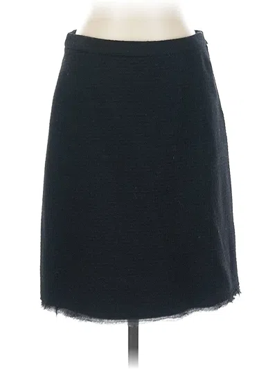 Pre-owned Banana Republic Wool Skirt In Black