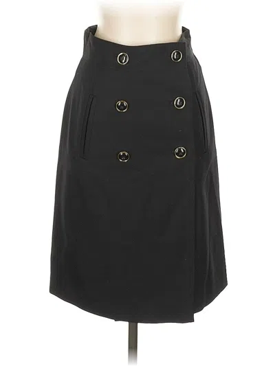 Pre-owned Banana Republic Wool Skirt In Black