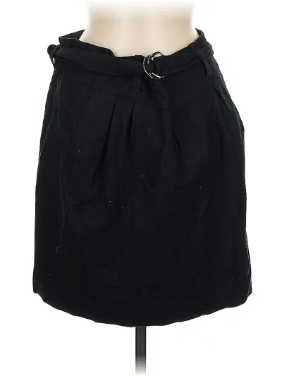 Pre-owned Banana Republic Wool Skirt In Black