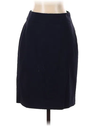 Pre-owned Banana Republic Wool Skirt In Blue