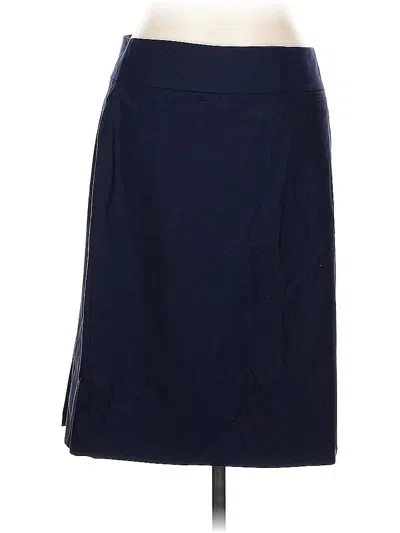 Pre-owned Banana Republic Wool Skirt In Blue