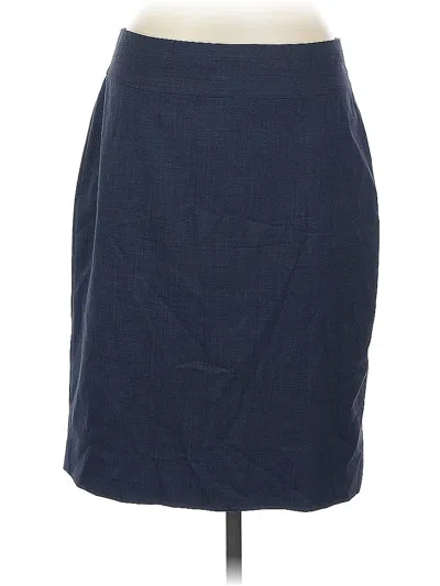 Pre-owned Banana Republic Wool Skirt In Blue