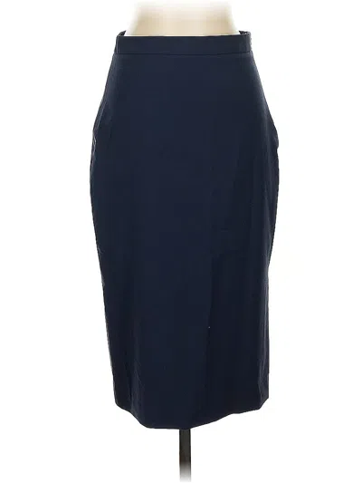 Pre-owned Banana Republic Wool Skirt In Blue