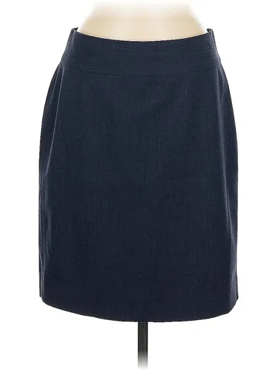 Pre-owned Banana Republic Wool Skirt In Blue