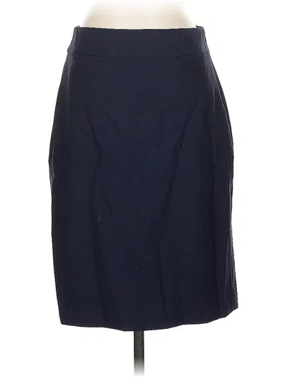 Banana Republic Wool Skirt In Blue