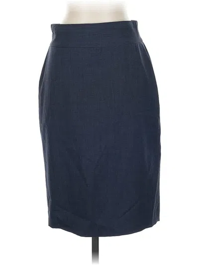 Pre-owned Banana Republic Wool Skirt In Blue