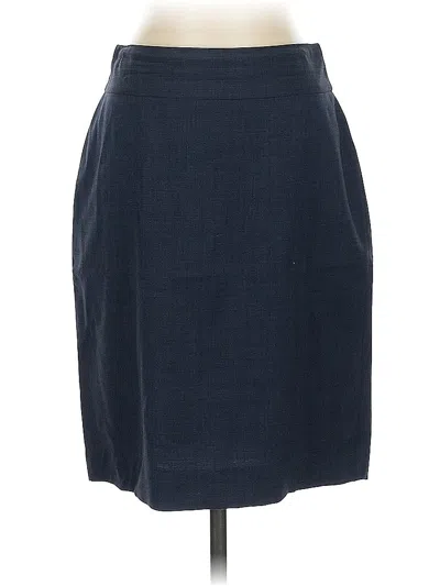 Pre-owned Banana Republic Wool Skirt In Blue