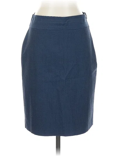Pre-owned Banana Republic Wool Skirt In Blue