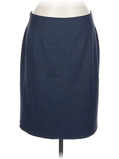 Pre-owned Banana Republic Wool Skirt In Blue