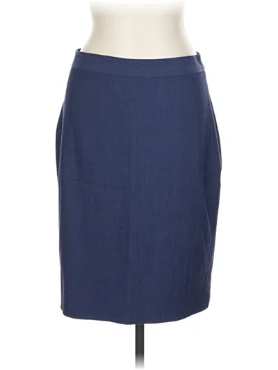 Pre-owned Banana Republic Wool Skirt In Blue