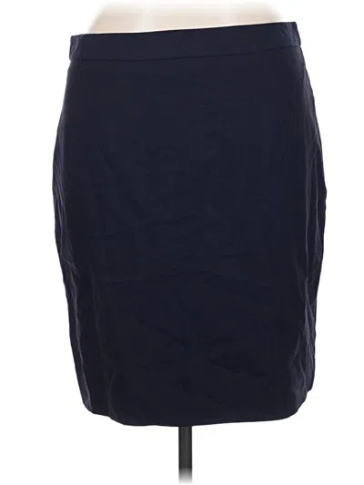 Pre-owned Banana Republic Wool Skirt In Blue