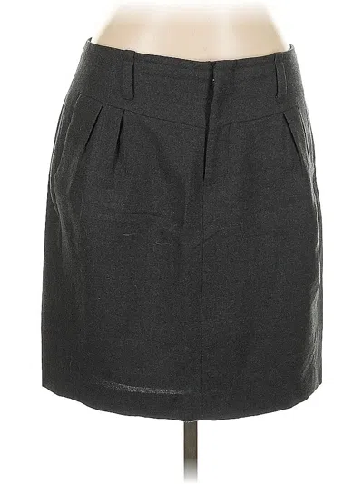Pre-owned Banana Republic Wool Skirt In Gray
