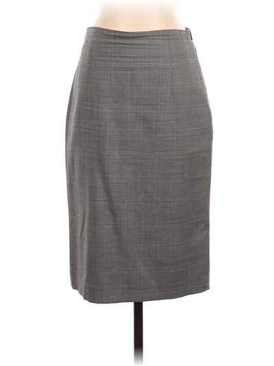 Pre-owned Banana Republic Wool Skirt In Gray