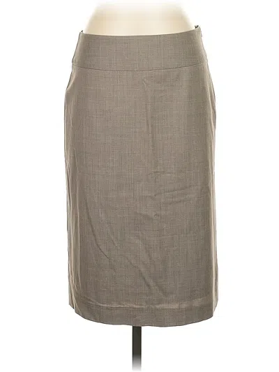 Pre-owned Banana Republic Wool Skirt In Gray