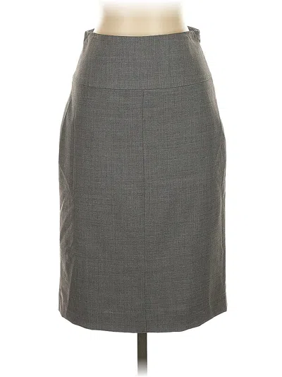 Pre-owned Banana Republic Wool Skirt In Gray