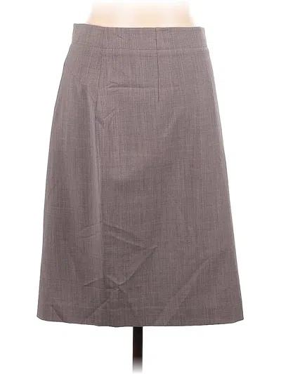 Pre-owned Banana Republic Wool Skirt In Gray