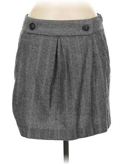 Pre-owned Banana Republic Wool Skirt In Gray