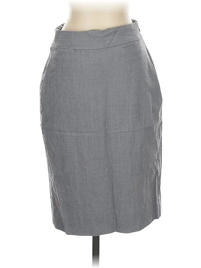 Pre-owned Banana Republic Wool Skirt In Gray