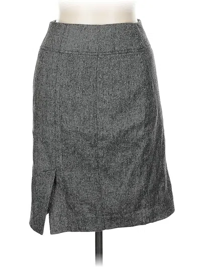 Pre-owned Banana Republic Wool Skirt In Gray