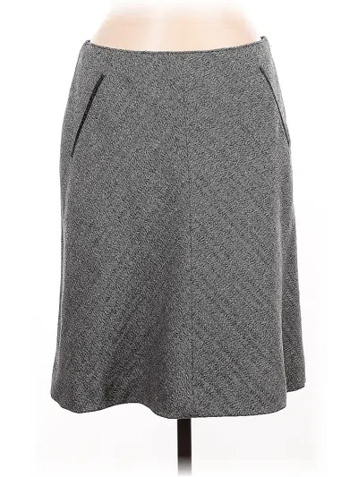 Pre-owned Banana Republic Wool Skirt In Gray