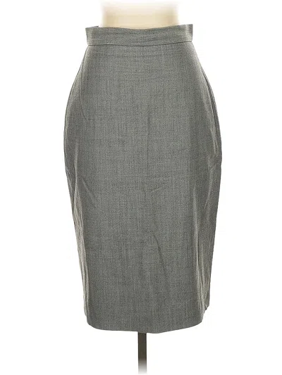Pre-owned Banana Republic Wool Skirt In Gray